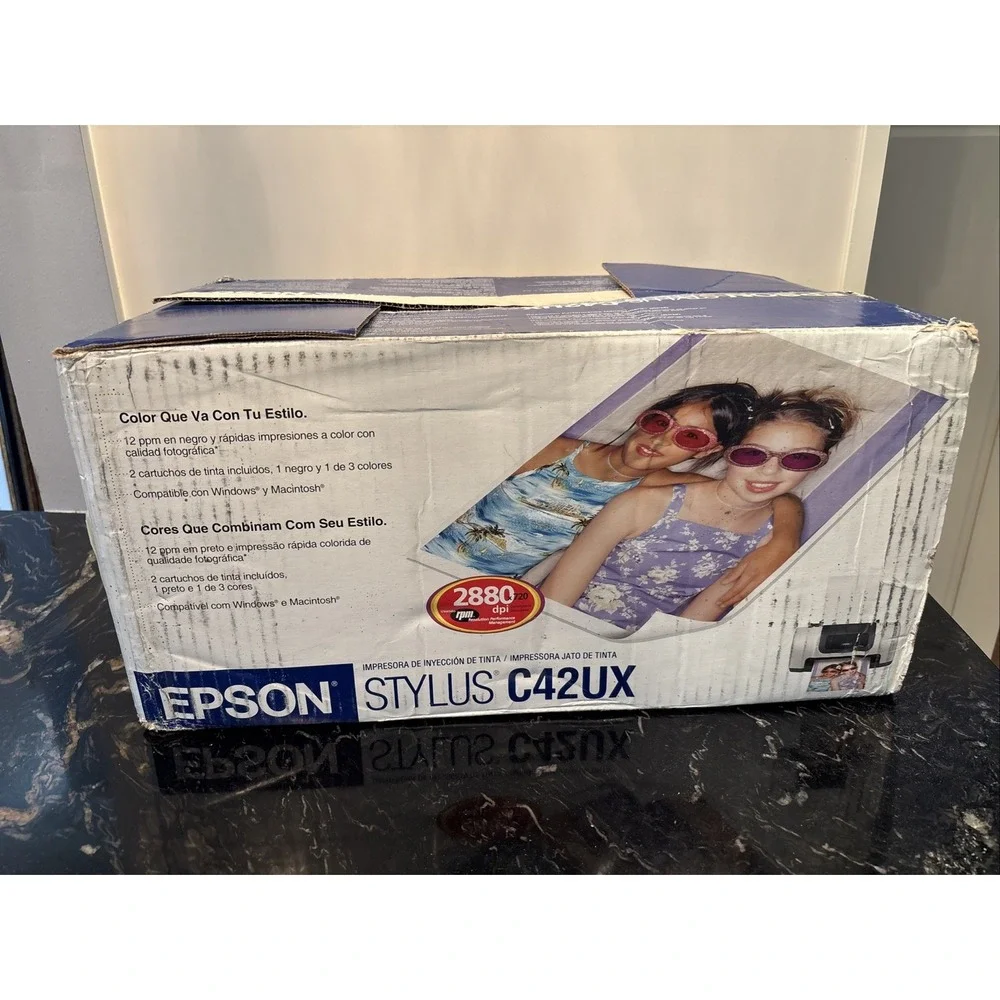 Epson Stylus C42UX Standard Inkjet Printer Original Package